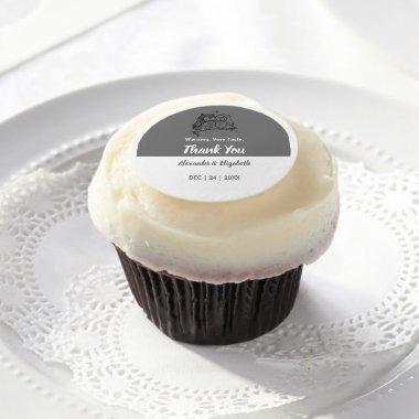 Very Tasty Wedding Owls Love Edible Frosting Rounds