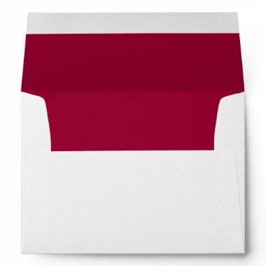 Vibrant Burgundy Lined Envelope