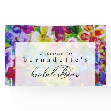 Vibrant, Colorful Floral Bridal Shower Banner