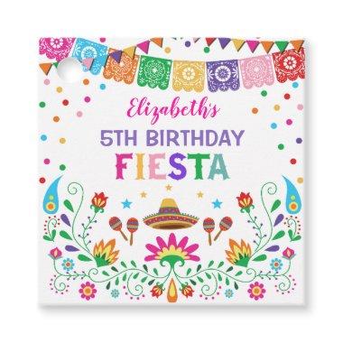 Vibrant Fiesta Birthday Mexican Shower Favors Deco Favor Tags