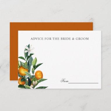 Vibrant Tangerine Citrus Wedding Advice or recipe Invitations