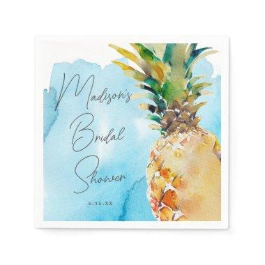 Vibrant Tropical Pineapple  Party Napkins