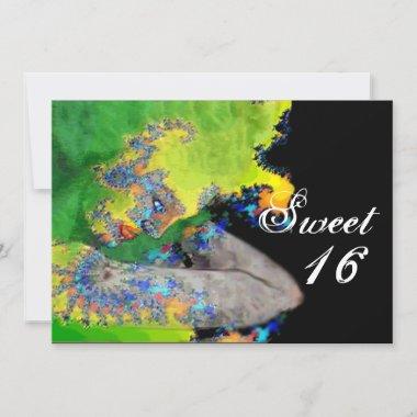VIBRATIONS OF MATTER ,Sweet 16 Birthday Party Invitations