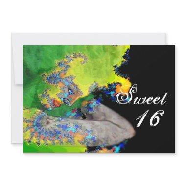 VIBRATIONS OF MATTER ,Sweet 16 Birthday Party Invitations