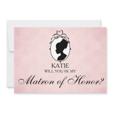Victorian Cameo Will You Be My Matron of Honor