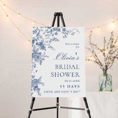 Victorian Dusty Blue French Garden  Foam Board
