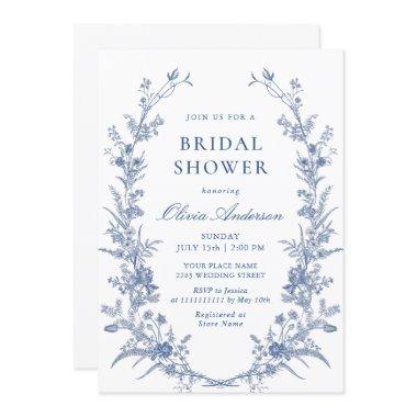 Victorian Dusty Blue French Garden