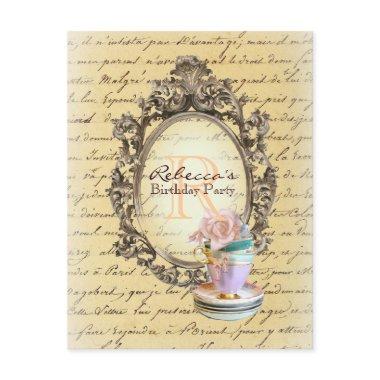 victorian floral cupcake english tea party