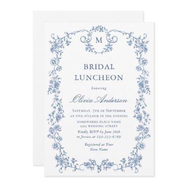 Victorian Ornate Grace Dusty Blue BRIDAL LUNCHEON