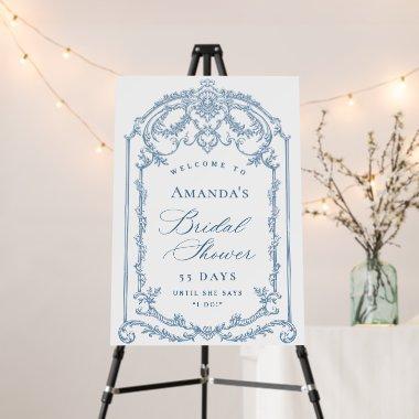 Victorian Ornate Grace Dusty Blue  Foam Board