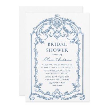 Victorian Ornate Grace Dusty Blue