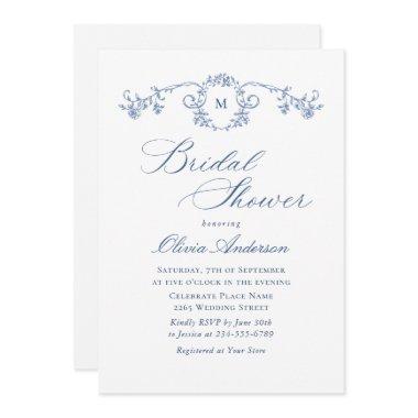 Victorian Ornate Grace Dusty Blue