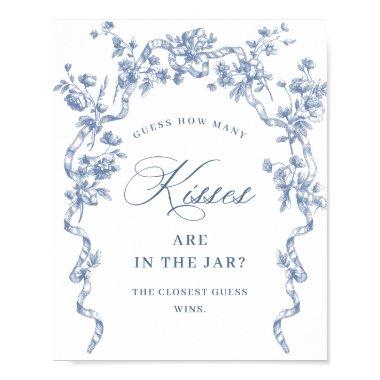 Victorian Ornate Grace Dusty Blue  Poster