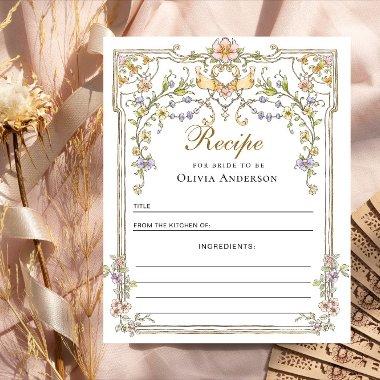 Victorian Ornate Grace Floral Bridal Recipe