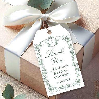 Victorian Ornate Grace Floral  Gift Tags