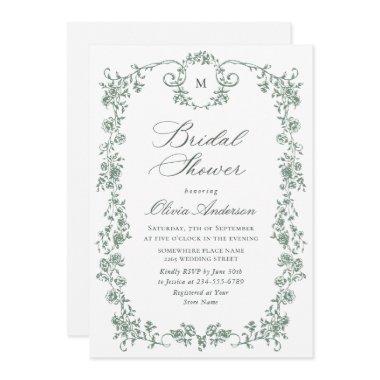 Victorian Ornate Grace Sage Green
