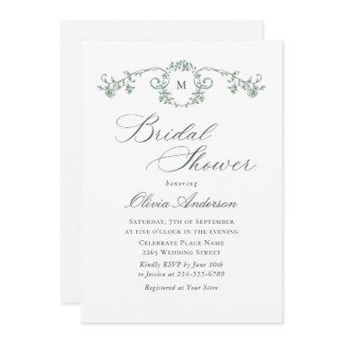 Victorian Ornate Grace Sage Green