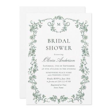 Victorian Ornate Grace Sage Green