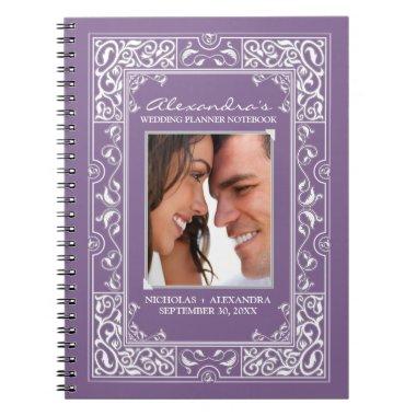 Vignette Bride's Wedding Planner Notebook (purple)