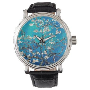 Vincent Van Gogh Almond Blossoms Watch Turquoise