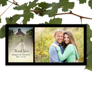 Vineyard and Rustic Red Barn Wedding Thank You