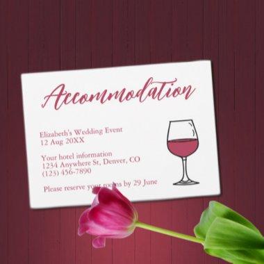 Vino Before The Vows Accommodation Enclosure