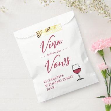 Vino Before The Vows Bridal Shower/Bachelorette Favor Bag