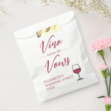 Vino Before The Vows /Bachelorette Favor Bag