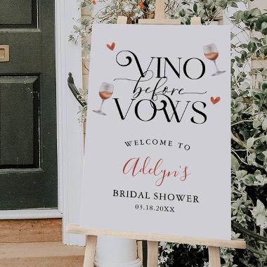 Vino Before Vows Bridal Shower Welcome Sign