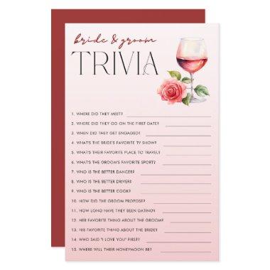 Vino Before Vows Bride & Groom Trivia Shower Game