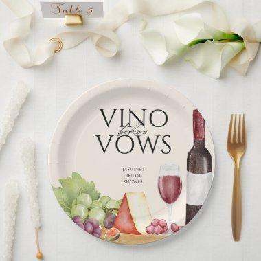 Vino before Vows Charcuterie Board Bridal Shower Paper Plates