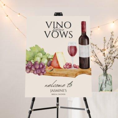 Vino before Vows Charcuterie Bridal Shower Welcome Foam Board