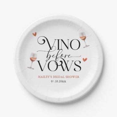 Vino Before Vows Vineyard  Paper Plates