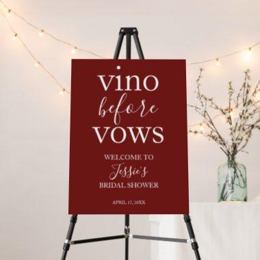 Vino before Vows Vinyard Sign