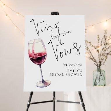 Vino Before Vows Welcome to  Foam Board