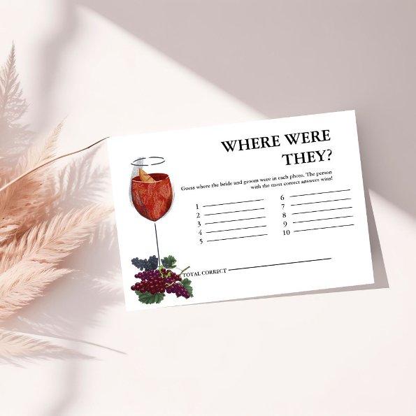 Vino before vows where were they Bridal Game Enclosure