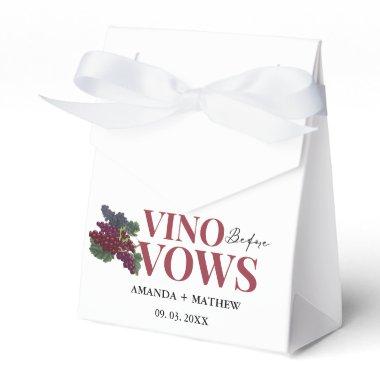 Vino before vows WIne Tasting  Favor Boxes
