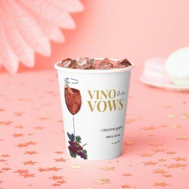 Vino before vows WIne Tasting  Paper Cups