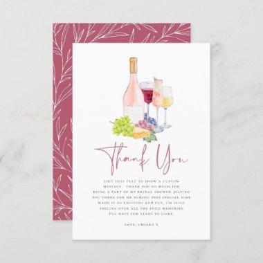 Vino Before Vows Wine Tasting Bridal Shower Thank You Invitations