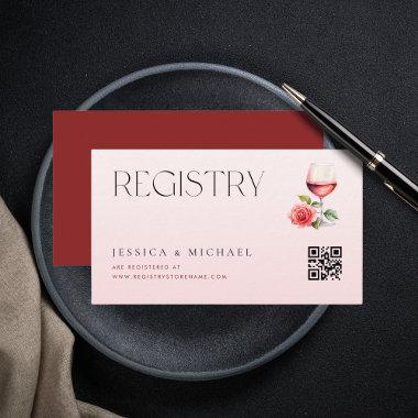 Vino Before Vows Wine Theme  Registry Enclosure