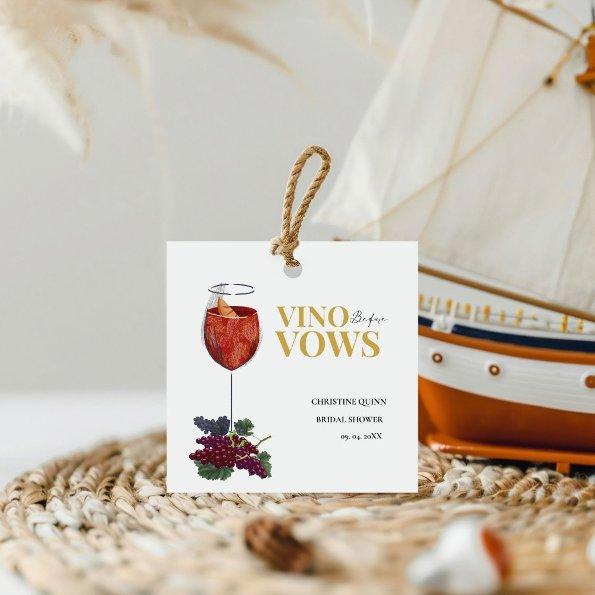 Vinow before vows WIne Tasting  Favor Tags