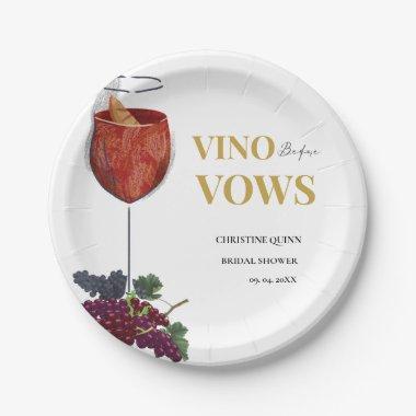 Vinow before vows WIne Tasting  Paper Plates