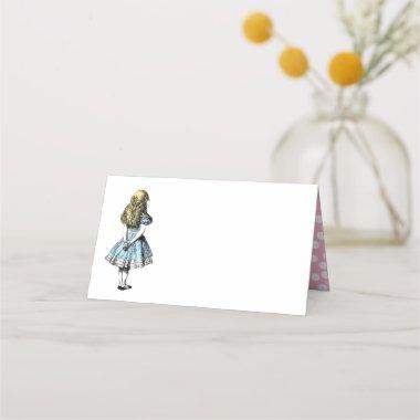 Vintage Alice in Wonderland and the White Rabbit Place Invitations