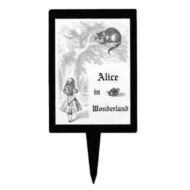 Vintage Alice in Wonderland Cake Topper Pick