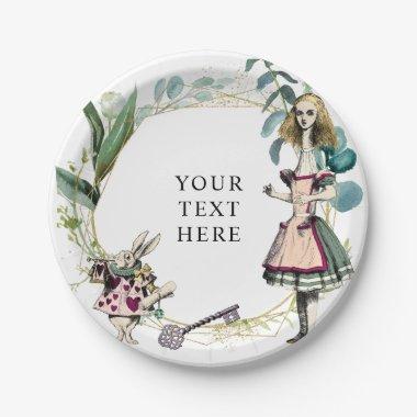 Vintage Alice in Wonderland Paper Plates