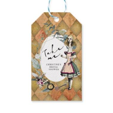 Vintage Alice in Wonderland Take Me Gift Tags