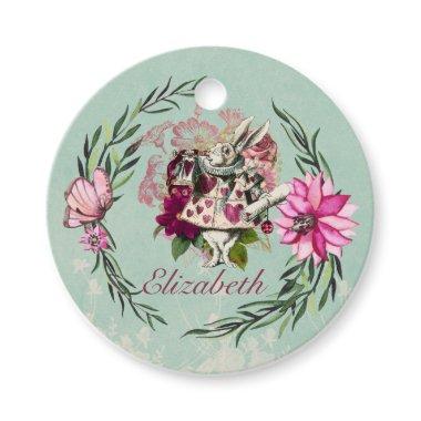 Vintage Alice in Wonderland Tea Party Custom Party Favor Tags