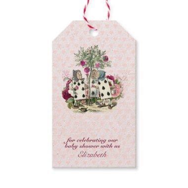 Vintage Alice in Wonderland Tea Party Custom Party Gift Tags