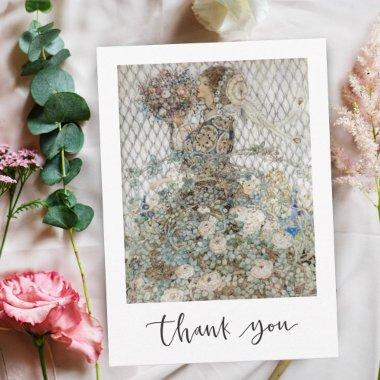 Vintage Art Nouveau  Thank You Holiday