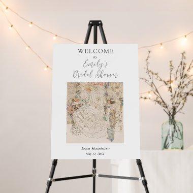 Vintage Art Nouveau Floral  Welcome Foam Board